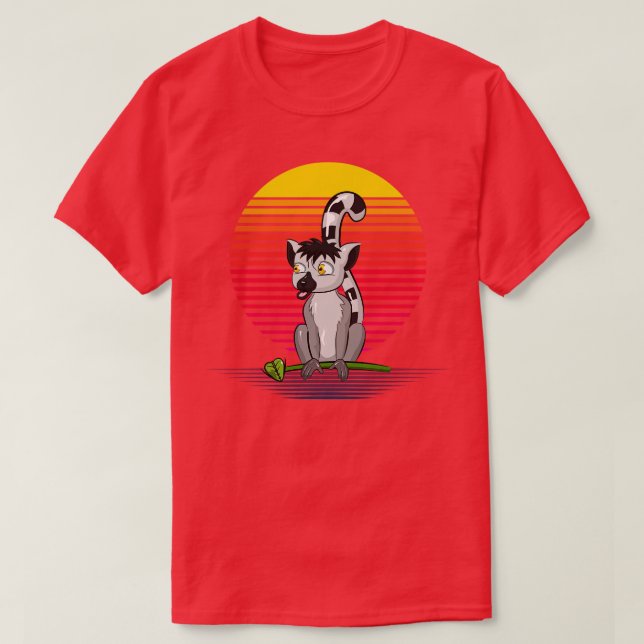 Lemur Retro Vapor T-Shirt (Design vorne)