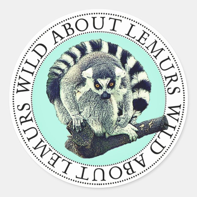 Lemur Stickers (Vorderseite)