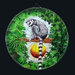 Lemur von Madagaskar Dartscheibe<br><div class="desc">Lemur von Madagaskar im Dschungel - Original Hand Zeichn. Lemuren sind Primate, die auf Madagaskar endemisch sind. Das Wort lemur leitet sich aus dem Wort mageren (Geister oder Geister) aus der römischen Mythologie ab. Vector Illustration Copyright BluedarkArt.</div>