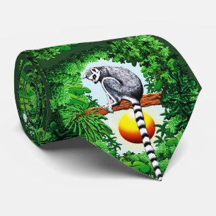Lemur von Madagaskar Krawatte