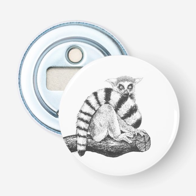 Lemur zeichnend flaschenöffner (Vorderseite)