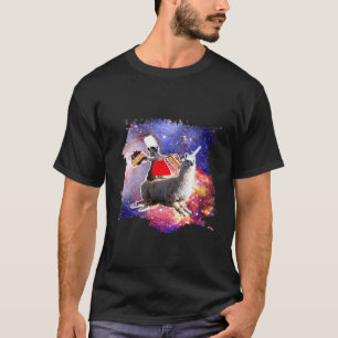 Lemuren reiten Llama Einhorn isst Kuchen T-Shirt