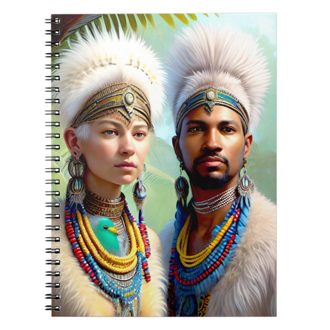 Lemurian Bird People of the Far North Notebook Notizblock (Vorderseite)