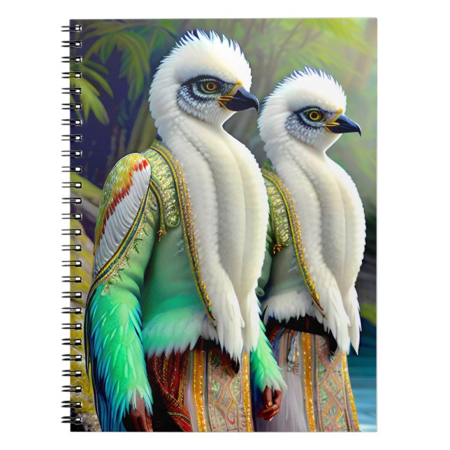 Lemurian Bird People of the Far North Notebook Notizblock (Vorderseite)