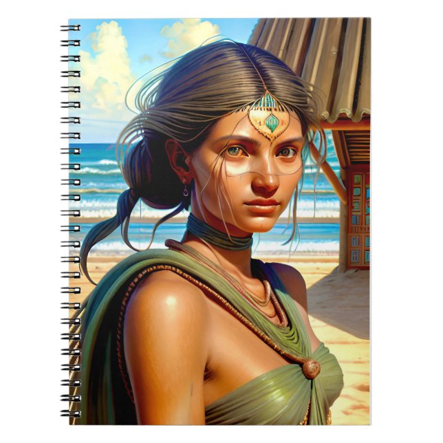 Lemurian Woman Notebook Notizblock (Vorderseite)