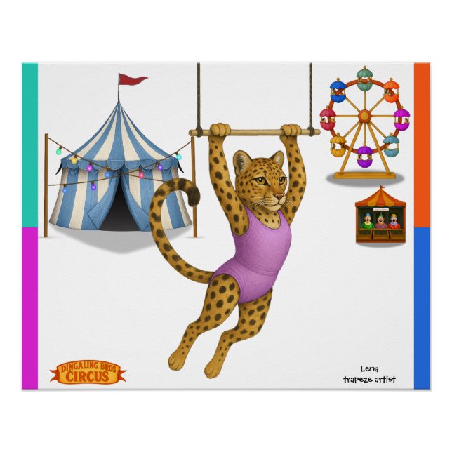 Lena Leopard, Trapezartistin Poster (Vorderseite)
