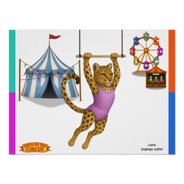 Lena Leopard, Trapezartistin Poster (Vorderseite)