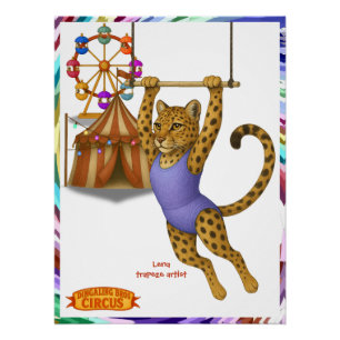 Lena Leopard Trapezartistin Poster