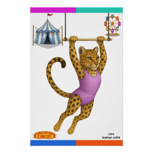 Lena Leopard, Trapezkünstlerin Poster