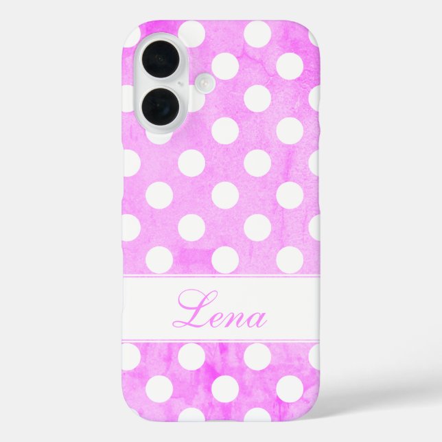 Lena - Vorlage für Ihren Namen, Strike Worn Pink Case-Mate iPhone Hülle (Rückseite)