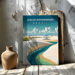 Lençóis Maranhenses Brazil Travel Canvas Print Art Leinwanddruck