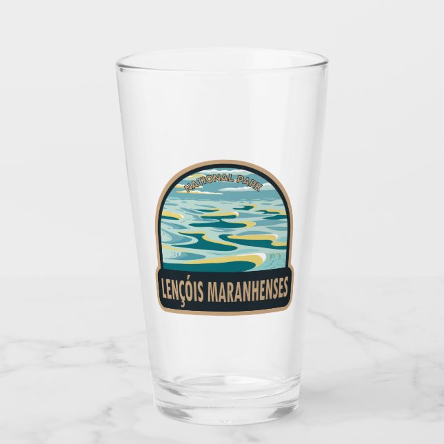 Lencois Maranhenses National Park Brazil Vintage Glas (Vorderseite)