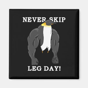 Leng Day Bodybuilding Pinguin Muscular W Magnet