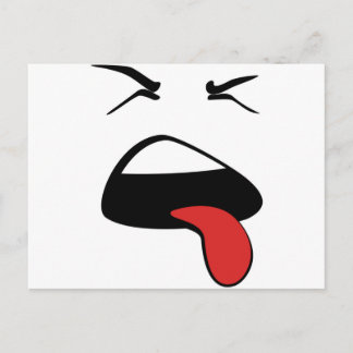Lengua afuera postkarte