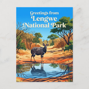 Lengwe-Nationalpark Malawi Postkarte