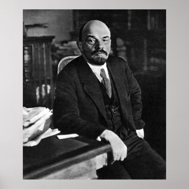 Lenin-Foto-Portrait Poster (Vorne)
