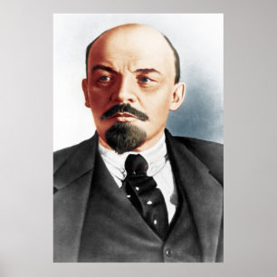 Lenin-Fotoporträt Poster