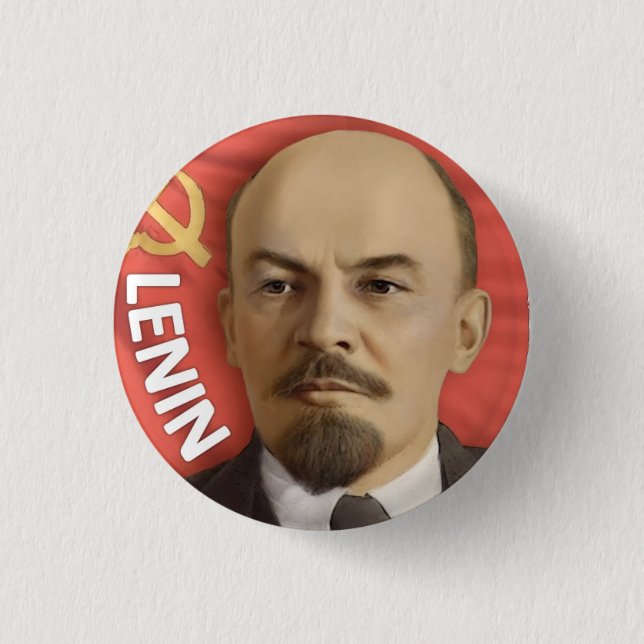 "LENIN" Knopf Button (Vorderseite)