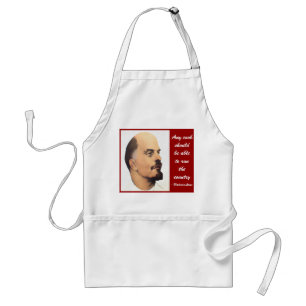 Lenin kocht Regel-Geschenk-Schürze Schürze