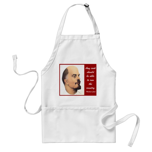 Lenin kocht Regel-Geschenk-Schürze Schürze (Vorne)