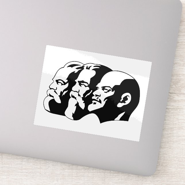 Lenin, Marx, Engels, Soviet Union, Communism Aufkleber (Detail)