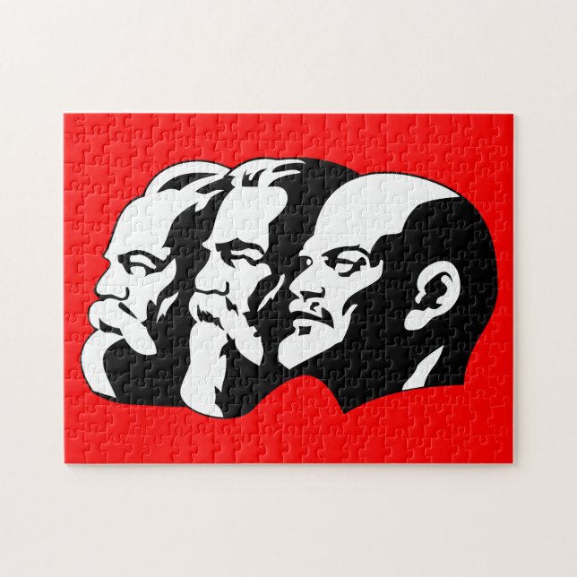 Lenin, Marx, Engels, Soviet Union, Communism Puzzle (Horizontal)