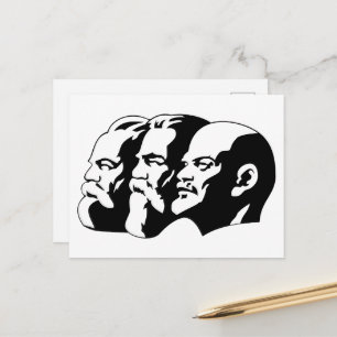 Lenin, Marx, Engels, Sowjetunion, Kommunismus Postkarte