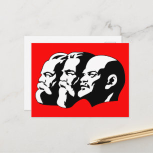 Lenin, Marx, Engels, Sowjetunion, Kommunismus Postkarte