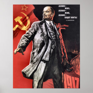 Lenin Poster aus der russischen Revolution