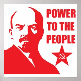 Lenin Poster "Power an die Menschen"