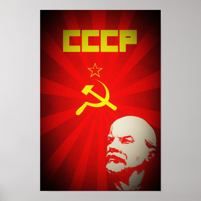 Lenin Russisch sowjetische kommunistische Propagan Poster (Vorne)