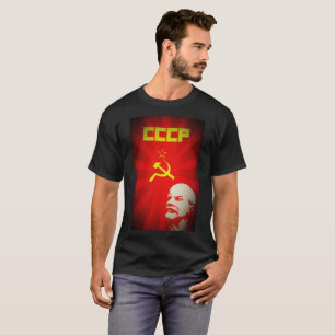 Lenin Russland Sowjet Kommunismus Propaganda Vinta T-Shirt