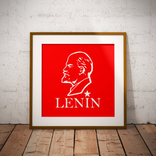 Lenin, UdSSR, CCCP, Sowjetunion, Kommunismus Fotodruck