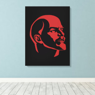 Lenin, UdSSR, CCCP, Sowjetunion, Kommunismus Leinwanddruck
