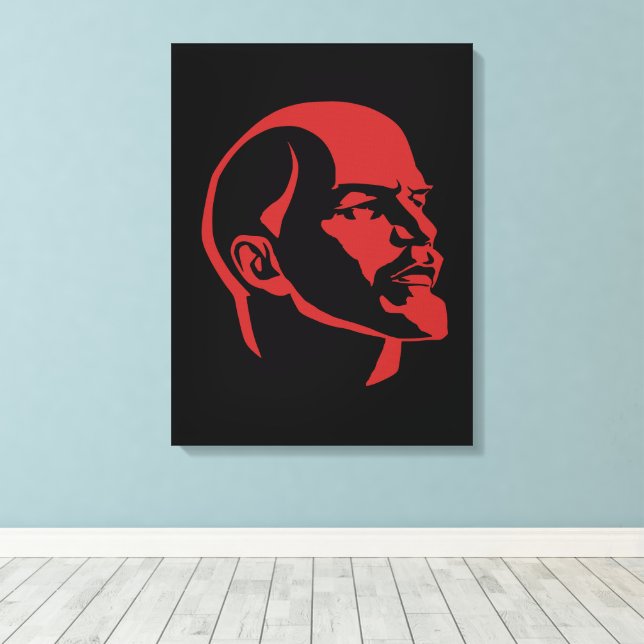 Lenin, UdSSR, CCCP, Sowjetunion, Kommunismus Leinwanddruck (Insitu (Holzboden))
