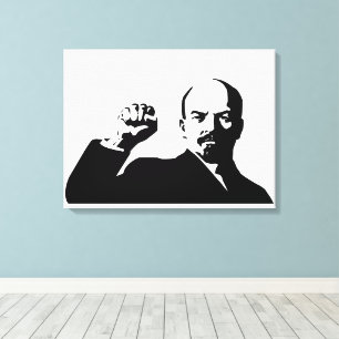 Lenin, UdSSR, CCCP, Sowjetunion, Kommunismus Leinwanddruck