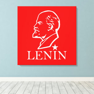 Lenin, UdSSR, CCCP, Sowjetunion, Kommunismus Leinwanddruck