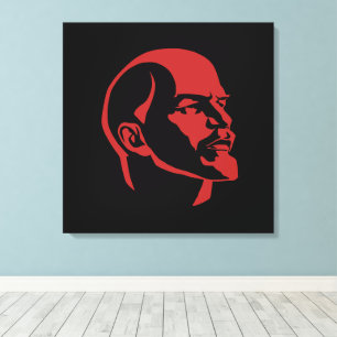 Lenin, UdSSR, CCCP, Sowjetunion, Kommunismus Leinwanddruck