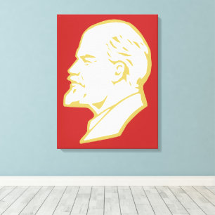 Lenin, UdSSR, CCCP, Sowjetunion, Kommunismus Leinwanddruck