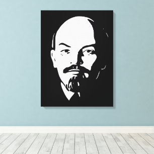 Lenin, UdSSR, CCCP, Sowjetunion, Kommunismus Leinwanddruck