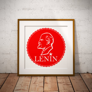 Lenin, UdSSR, CCCP, Sowjetunion, Kommunismus Poster