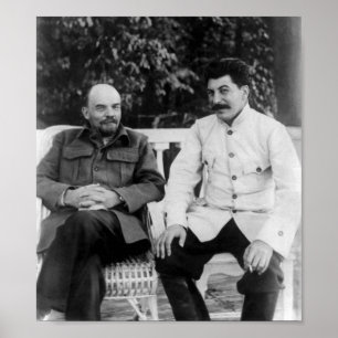 Lenin und Joseph Stalin - Gorki - 1922 Poster