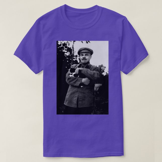 Lenin und Katze T-Shirt (Design vorne)