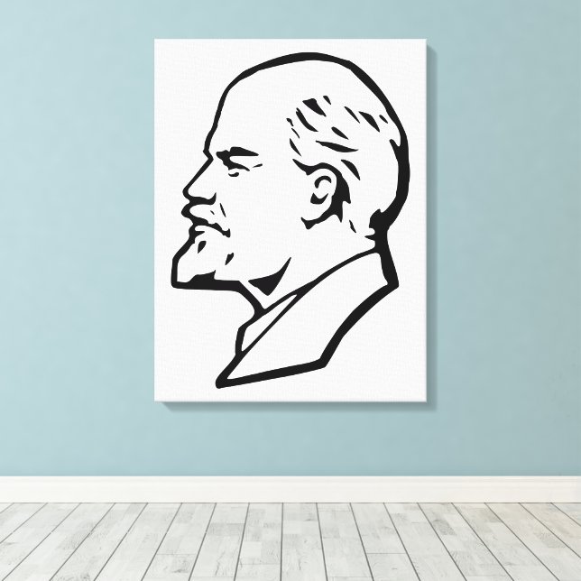 Lenin, USSR, CCCP, Soviet Union, Communism Leinwanddruck (Insitu (Holzboden))