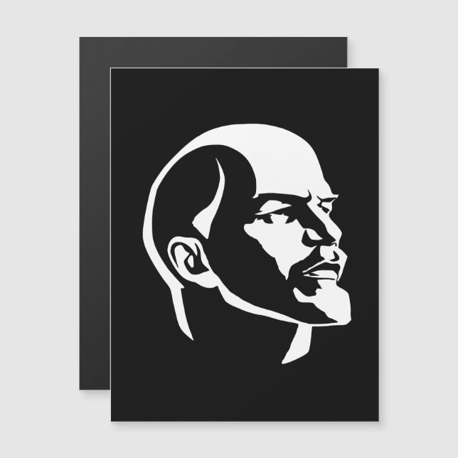 Lenin, USSR, CCCP, Soviet Union, Communism Magneteinladung (Vorne/Hinten)