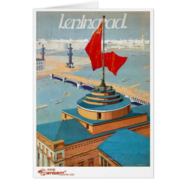 Leningrad USR Vintage Poster - Wiederherstellung (Vorne)