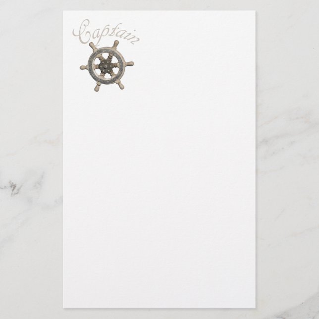 Lenkrad des Schiffes Briefpapier (Vorderseite)