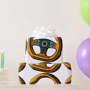 Lenkrad Geschenkpapier