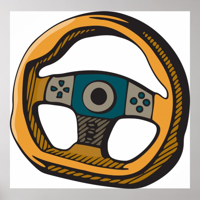 Lenkrad Poster (Vorne)