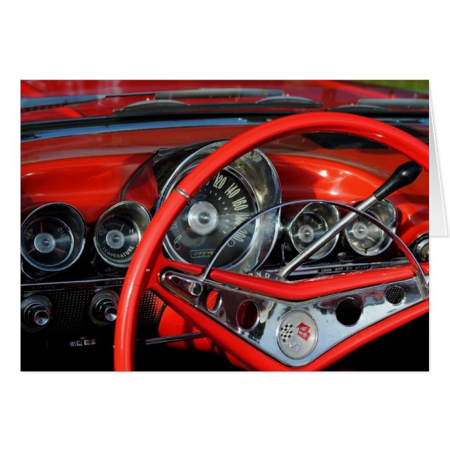 Lenkrad vom Oldtimer (Vorderseite (Horizontal))